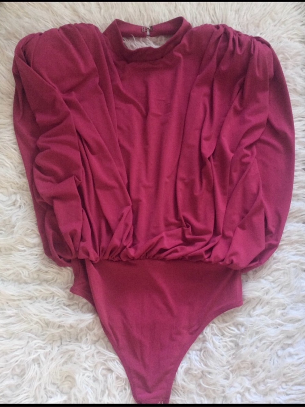 NWT Steps New York Padded Shoulder Bodysuit